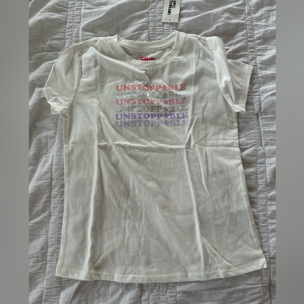 Epic Threads Girls Unstoppable Graphic T-Shirt. Size 10. New with tags.